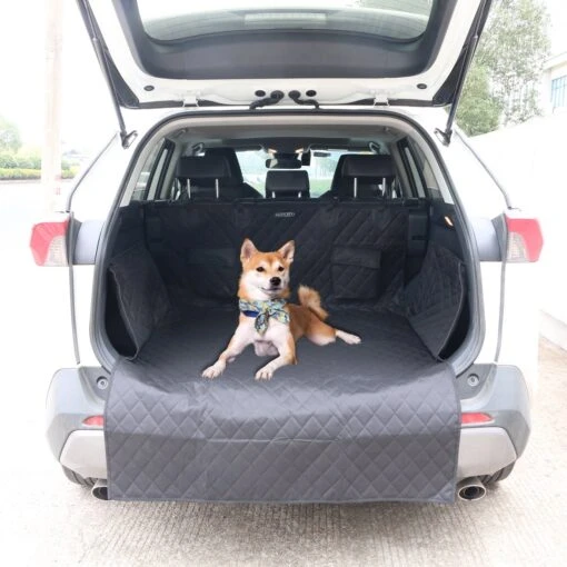 Hondendeken Auto Kofferbak Hondenkleed Beschermhoes Hond Autodeken Zwart/wit